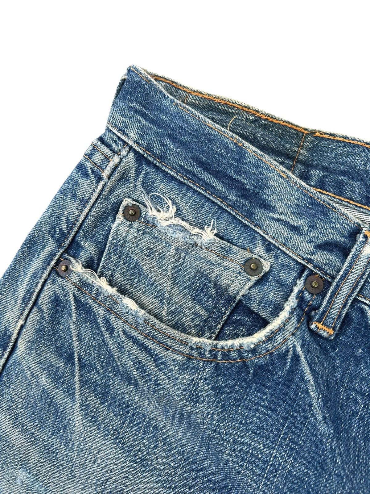 Kapital Vintage SpellBound Selvedge Distressed Denim Jeans Size US 34 / EU 50 - 10 Thumbnail
