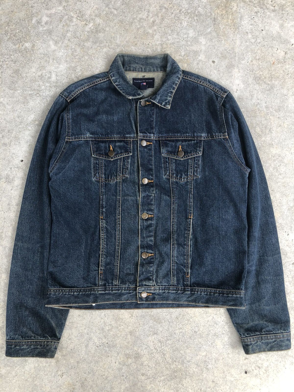 U.S. Polo Assn. Y2k Polo Denim Jacket Distressed Jeans Size US L / EU 52-54 / 3 - 1 Thumbnail