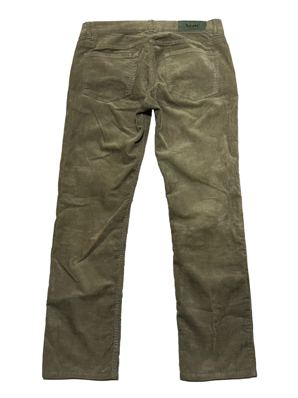 Acne Studios × Designer ACNE STUDIOS VELVET ACE CORD BEIGE CORDUROY PANTS 30/32 Size US 30 / EU 46 - 2 Thumbnail