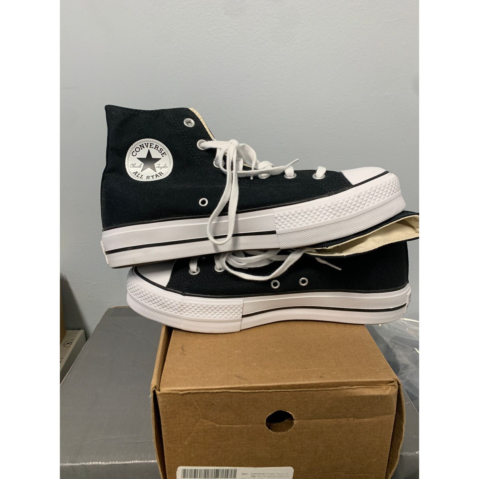Converse Converse Chuck Taylor Platform Black White Women's 10.5 NEW Size US 10.5 / IT 40.5 - 5 Thumbnail