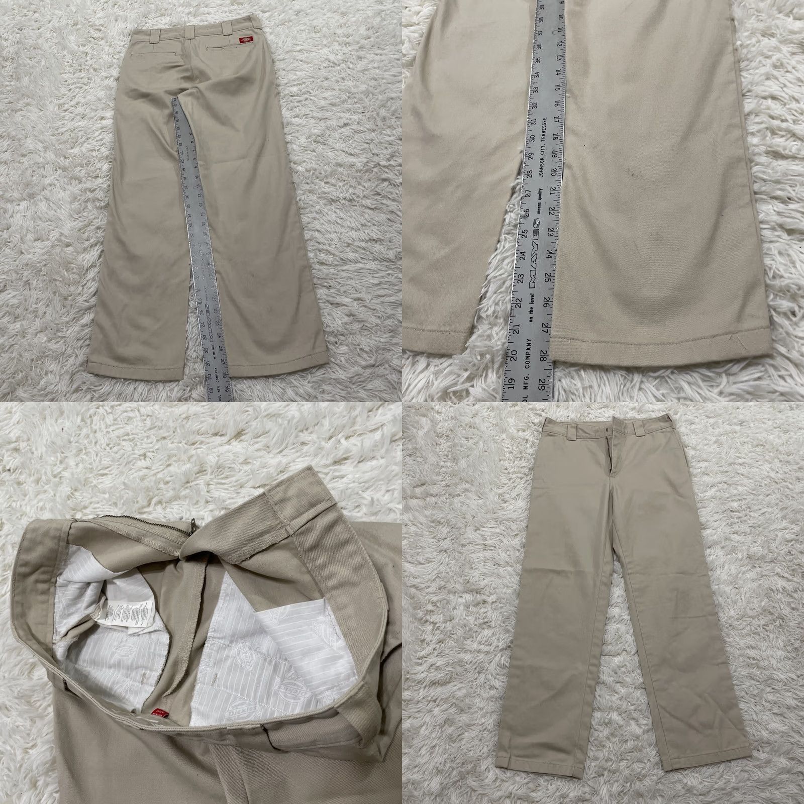 Dickies DICKIES Pants Women 5/27 Work Crop Roll Hem Khaki Logo Heritage Pants 5/27 30x28 Size 27" / US 4 / IT 40 - 9 Thumbnail