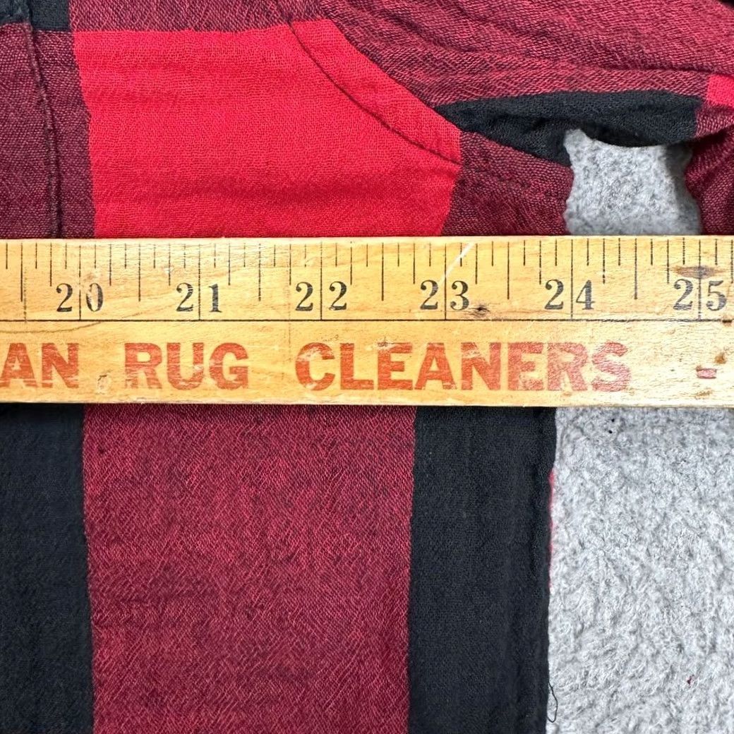 Lucky Brand Lucky Brand Shirt Mens XL Red Black Buffalo Check Button Up Pearl Snap Pocket Size US XL / EU 56 / 4 - 7 Thumbnail