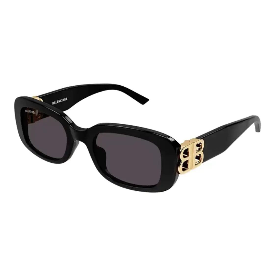 Balenciaga Black Square Sunglasses, Women's