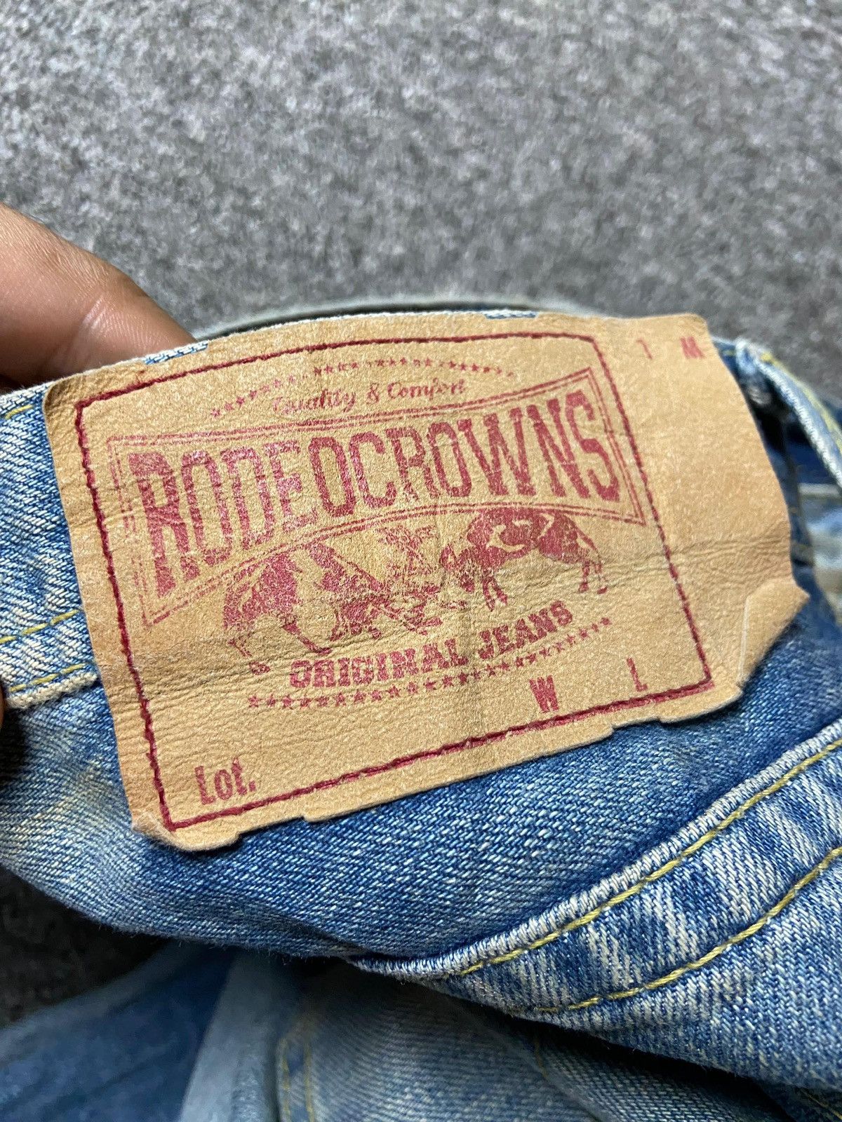 Japanese Brand × Vintage Vintage Rodeo Crowns Distressed Denim Ripped Jeans (122) Size US 32 / EU 48 - 2 Thumbnail