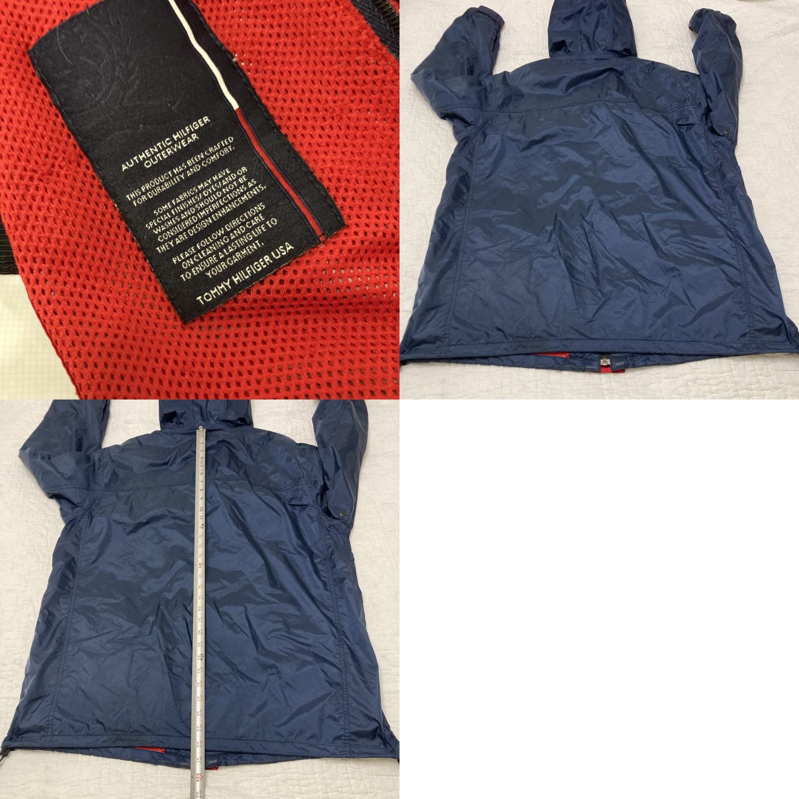 Tommy Hilfiger Tommy Hilfiger Jacket Windbreaker Hooded Water Resistant Full Zip Blue Men XL Size US XL / EU 56 / 4 - 8 Thumbnail