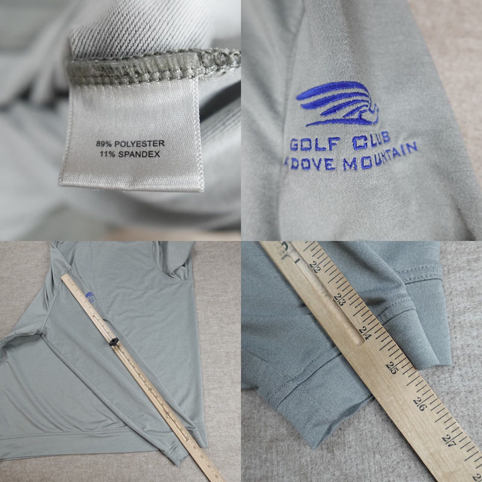 Peter Millar Peter Millar Crown Sport Sweater XL Gray Perth 1/4 Zip Golf Club Mens Pullover Long Sleeve Quiet Logo Rounded Pattern Solid Vintage: No Size US XL / EU 56 / 4 - 8 Thumbnail