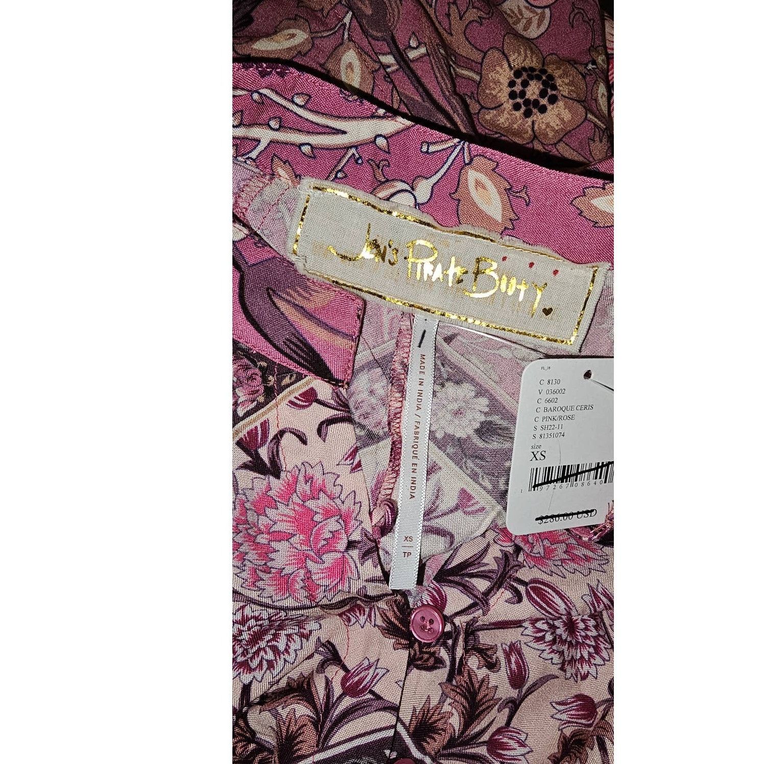 Free People New Free People Jen's Pirate Booty Baroque Hyacinth Gown XS Size XS / US 0-2 / IT 36-38 - 6 Thumbnail
