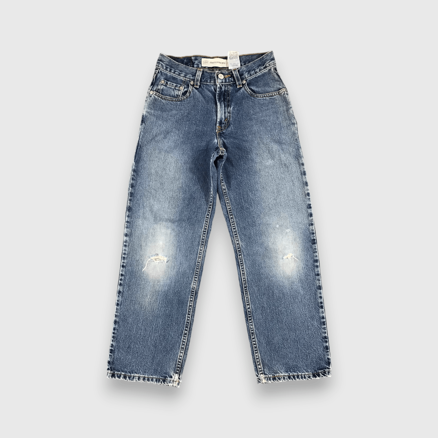 Levis Vintage 550 Jeans Stone Washed Distressed Denim-J959