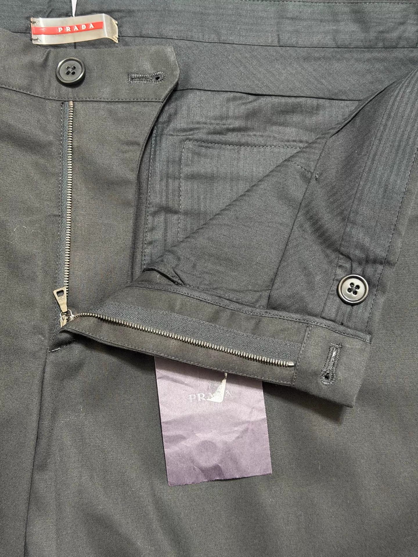 Prada Prada Straight Fit Cotton Blend Trousers 54 Size US 38 / EU 54 - 5 Thumbnail