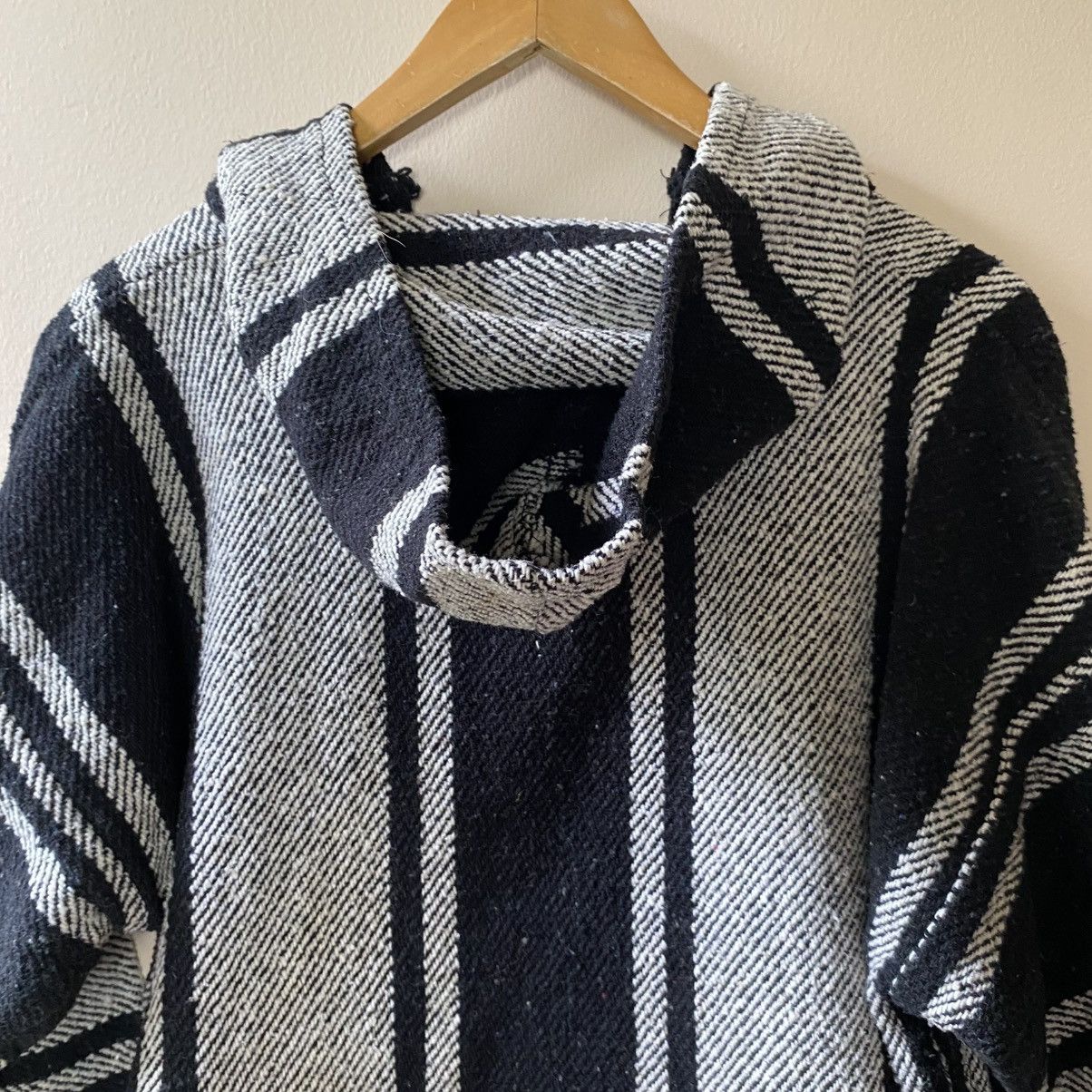 Vintage Black & White Striped Baja Hoodie Pullover Size US XL / EU 56 / 4 - 11 Thumbnail