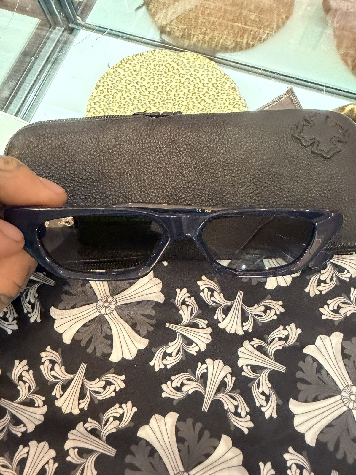 Chrome Hearts Chrome Hearts SLUNTUATION sunglasses RARE GOLD Size ONE SIZE - 12 Thumbnail