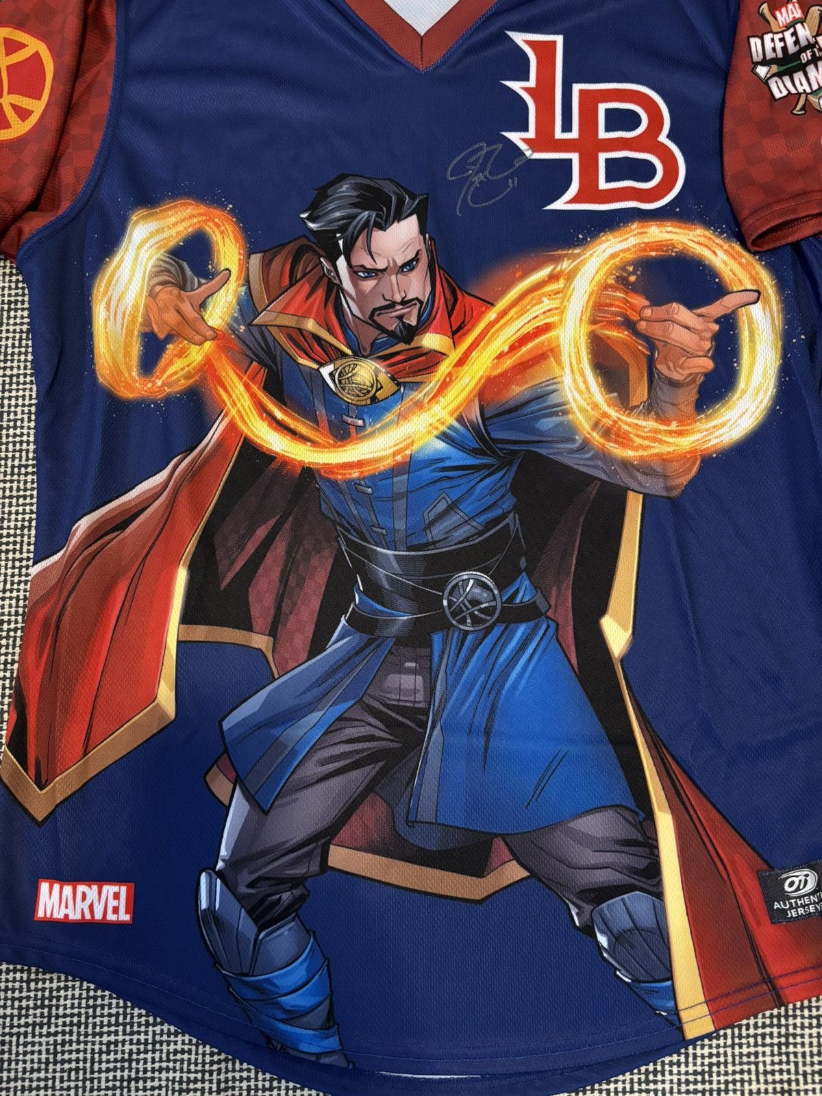 MLB × Marvel Comics Milb Louisville bats Marvel Doctor Strange authentic jersey Size US XL / EU 56 / 4 - 3 Thumbnail