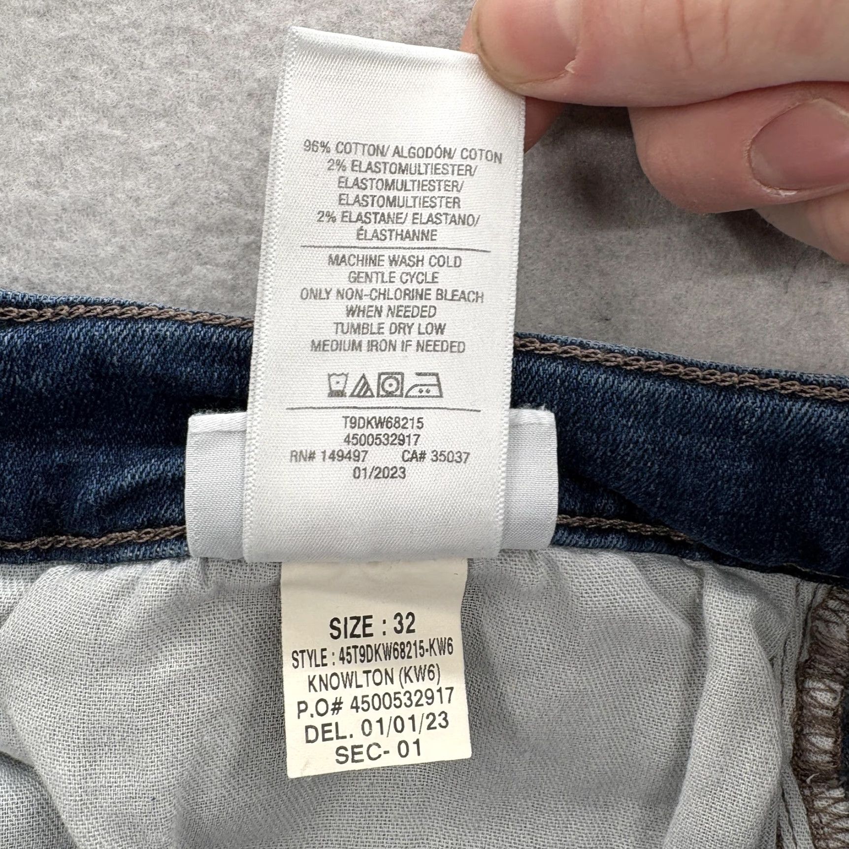 Vintage Joe's Jeans The Asher Knowlton Jeans Mens 32x27 Slim Straight Blue Denim Stretch Pockets Zip 32 Inseam Medium Cotton Blend Regular Jeans Mens Size US 32 / EU 48 - 7 Thumbnail