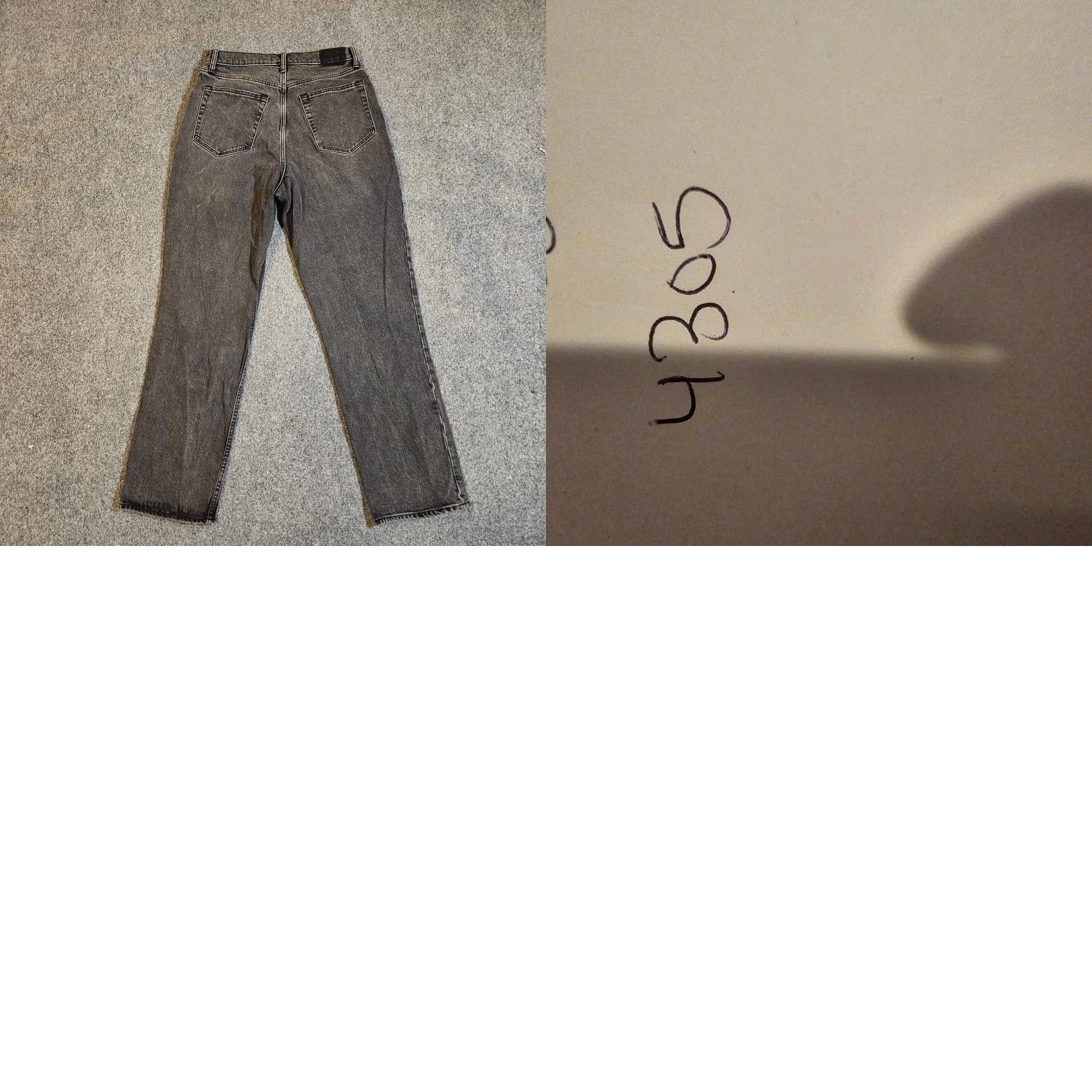 Abercrombie & Fitch Abercrombie & Fitch Jeans Womens 31 Black 90s Straight High Rise Distressed Baggy Footnotes: None Size 24" / US 00 / IT 34 - 9 Thumbnail