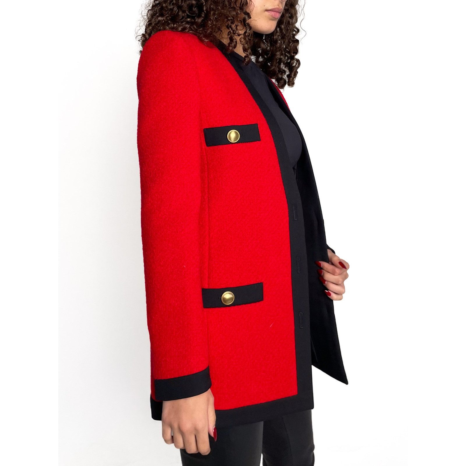 Yves Saint Laurent Red Blazer Size S / US 4 / IT 40 - 3 Thumbnail