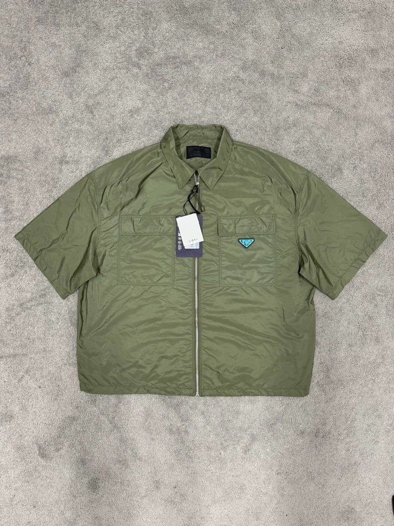 Prada Triangle Logo Shirt Jacket - dmc