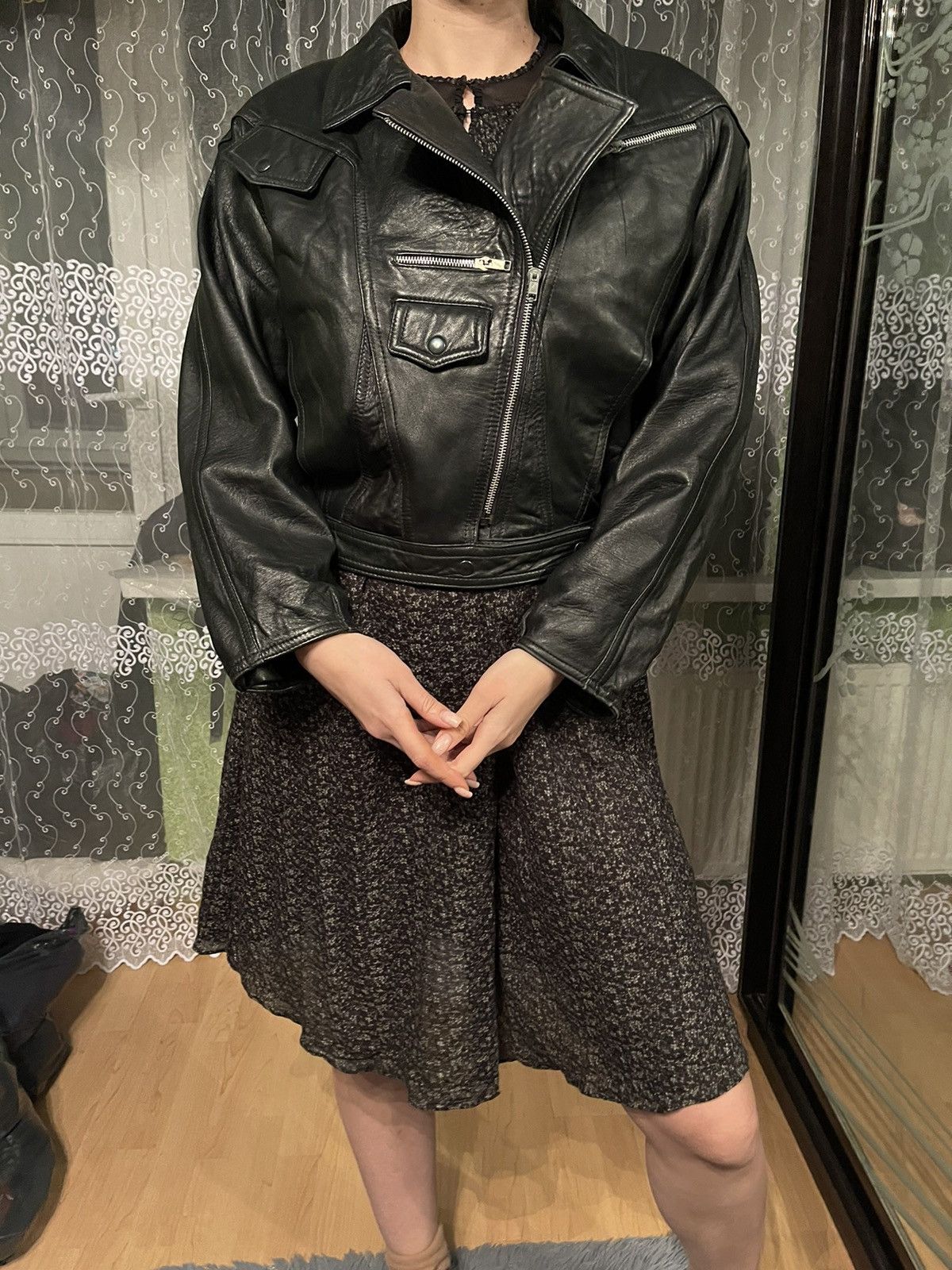 Vintage 90s vintage Avant Garde real leather biker jacket Size M / US 6-8 / IT 42-44 - 18 Thumbnail