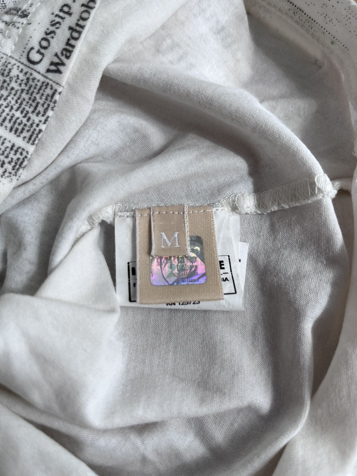 John Galliano Vintage Galliano Newspaper Print Tee Y2K Archive M Size M / US 6-8 / IT 42-44 - 10 Thumbnail