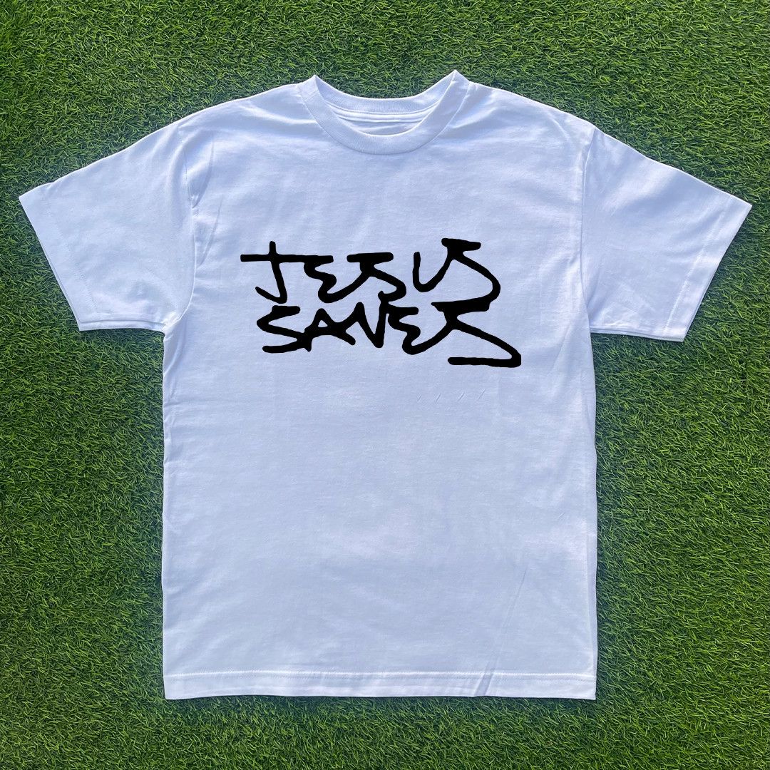 Vintage JESUS SAVES TSHIRT Size US S / EU 44-46 / 1 - 1 Preview