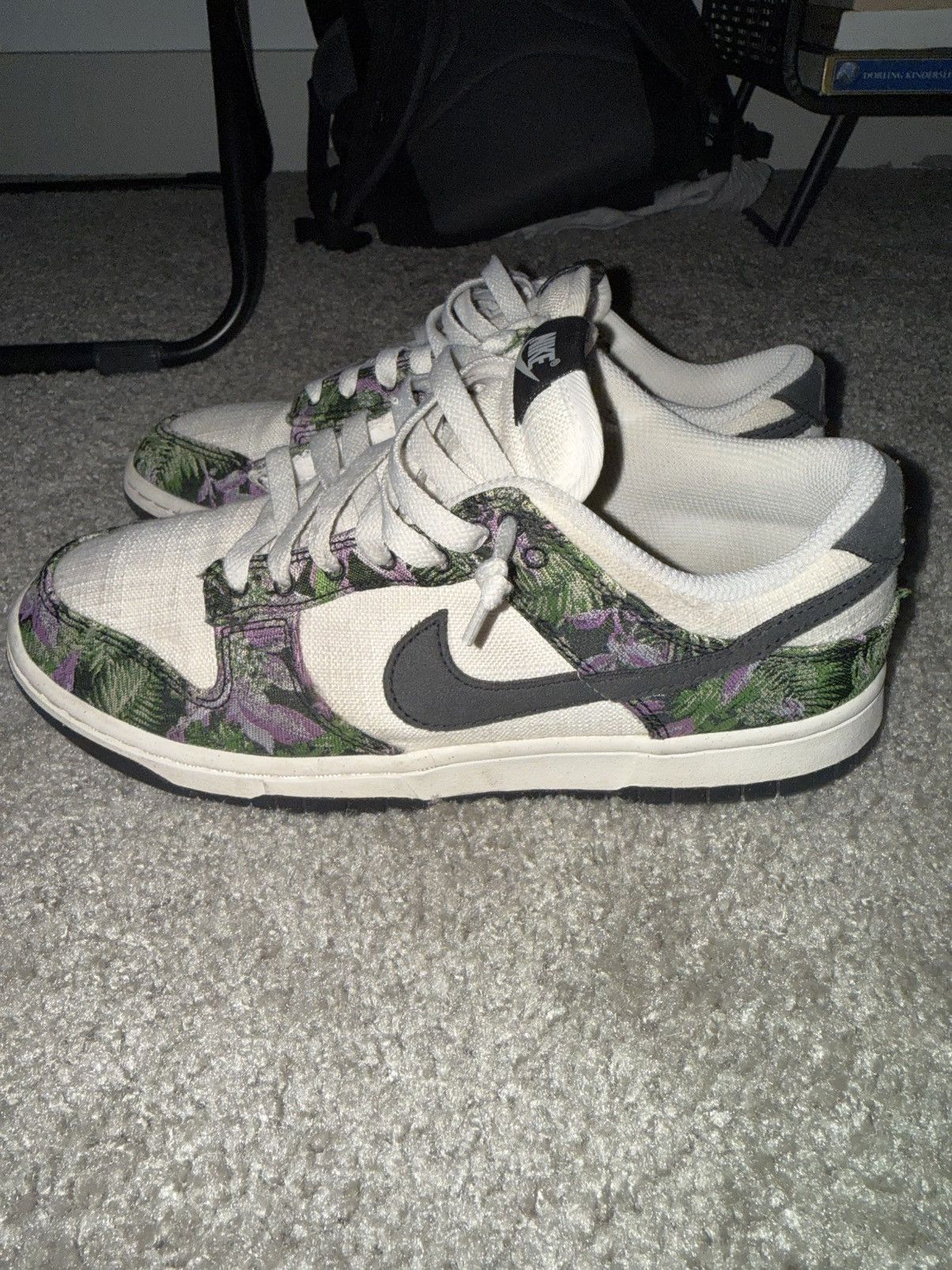 Nike Nike Dunk Low Floral Tapestry Size US 9.5 / EU 42-43 - 7 Thumbnail