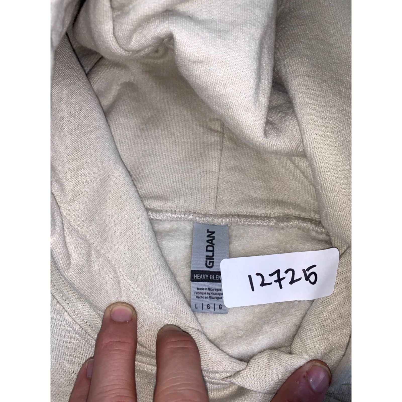 Gildan 2024 Justin Timberlake Forget Tomorrow World Tour Hoodie L Beige Merch Mens Pullover Hooded Pockets All Seasons Size US L / EU 52-54 / 3 - 2 Thumbnail