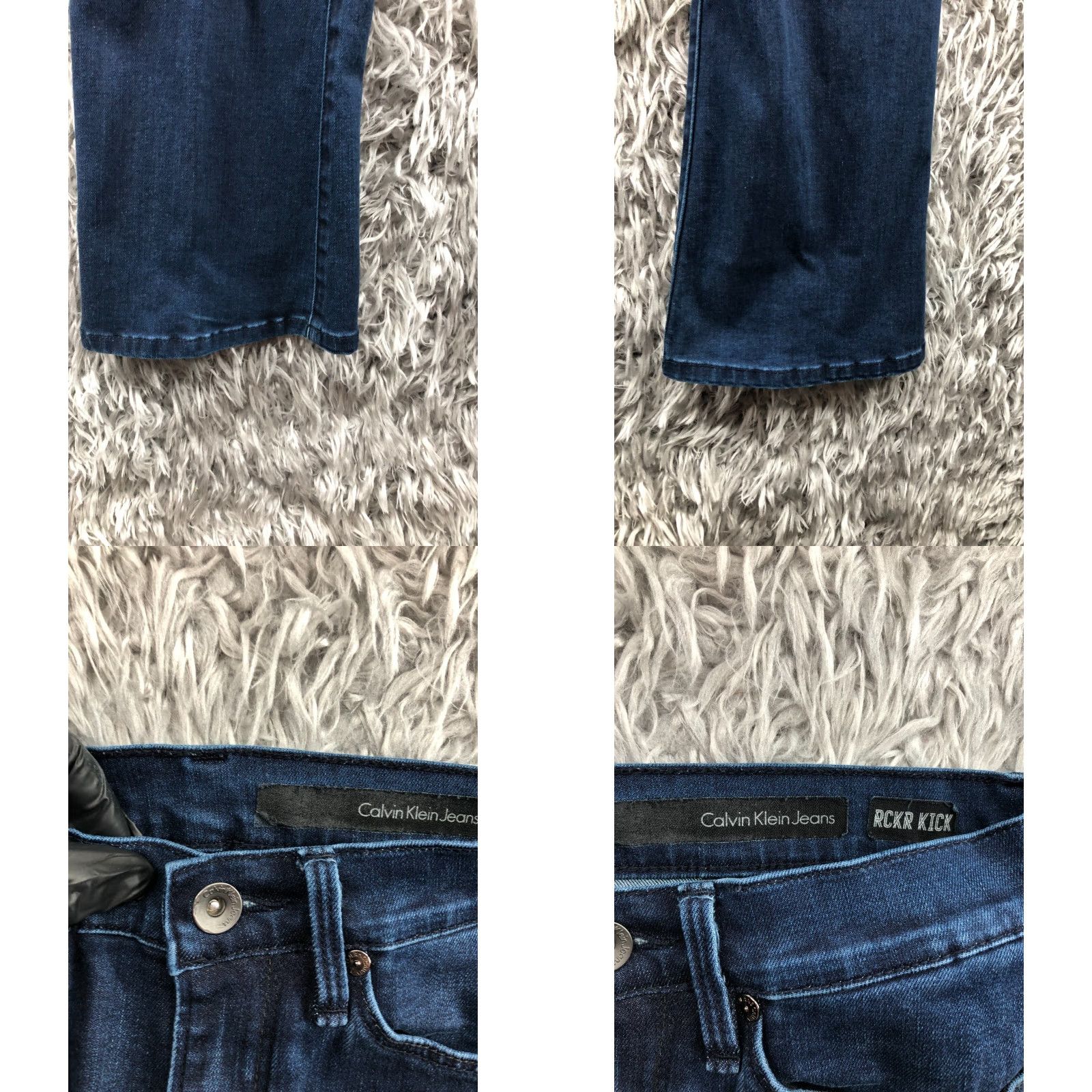 Calvin Klein Calvin Klein RCKR Kick Jeans Size 4 Womens Dark Wash Blue Denim Bootcut 5-Pocket Regular Comfort Pockets Size 27" / US 4 / IT 40 - 8 Thumbnail