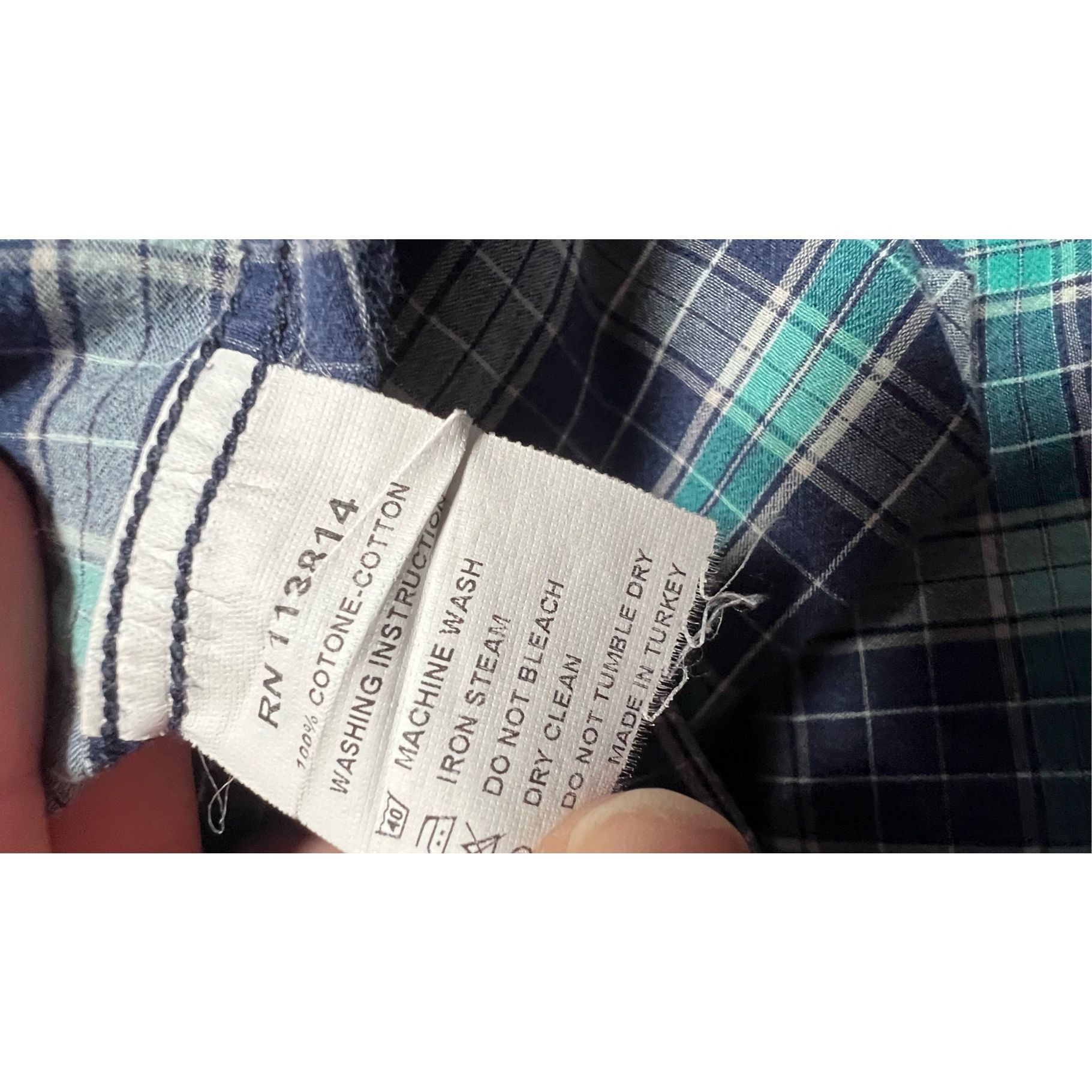 Billy Reid Billy Reid Blue Plaid Long Sleeve Button Up Standard Cut Shi Size US S / EU 44-46 / 1 - 7 Thumbnail