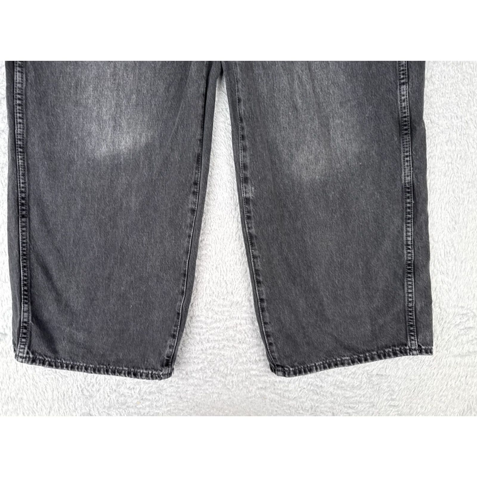 Old Navy Old Navy Jeans Womens 4 Adult 27x27 Black Denim Wide-Leg 90s Retro Distressed Pockets Regular Rise Womens Size 27" / US 4 / IT 40 - 2 Thumbnail