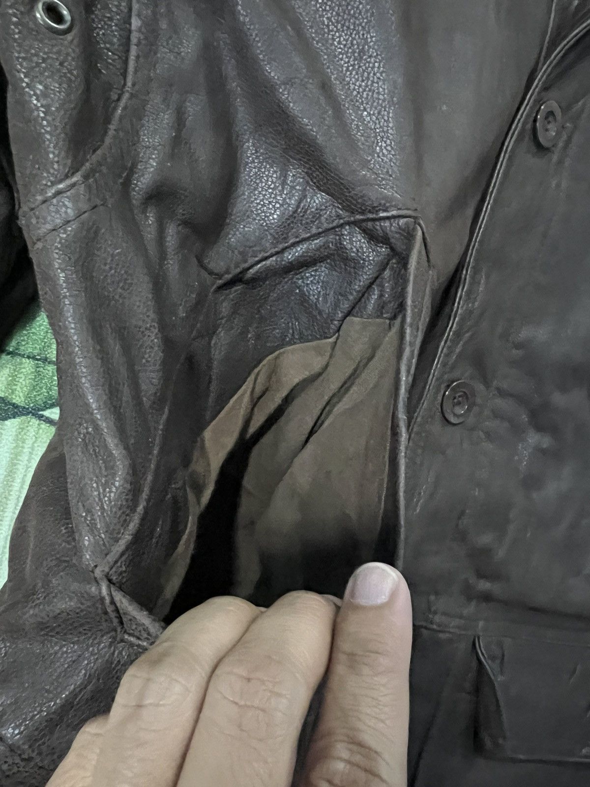 Yves Saint Laurent 💥Vintage YSL Pour Homme Leather Jacket Size US M / EU 48-50 / 2 - 5 Thumbnail