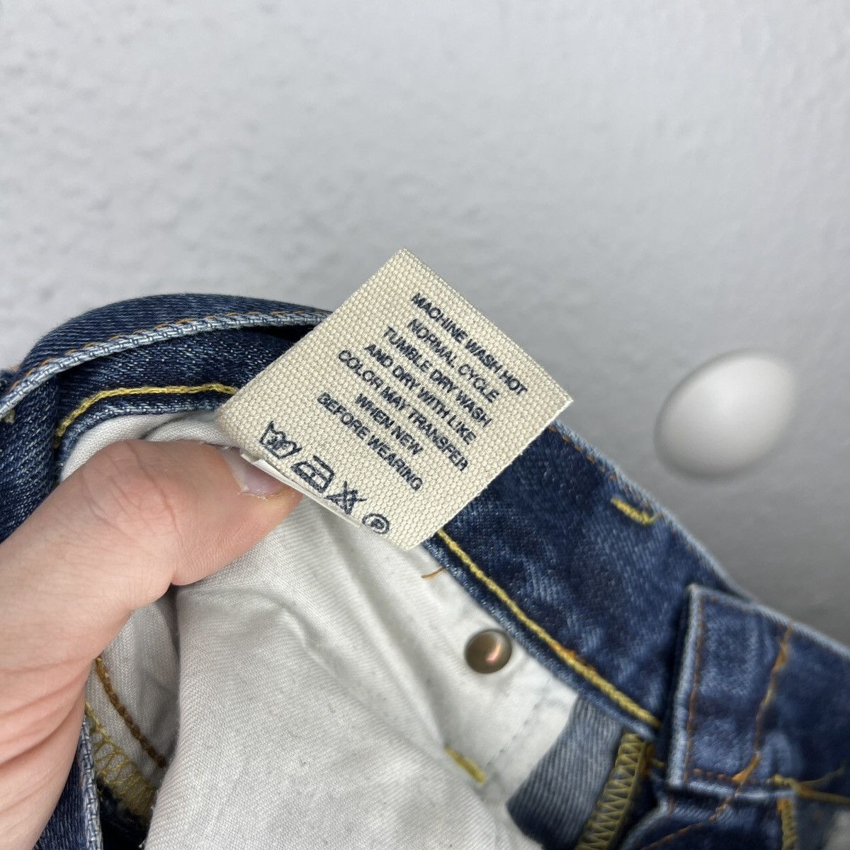 Evisu Evisu Denim Jeans Trousers Embroidered Seagull Logo Pants Size US 34 / EU 50 - 12 Thumbnail