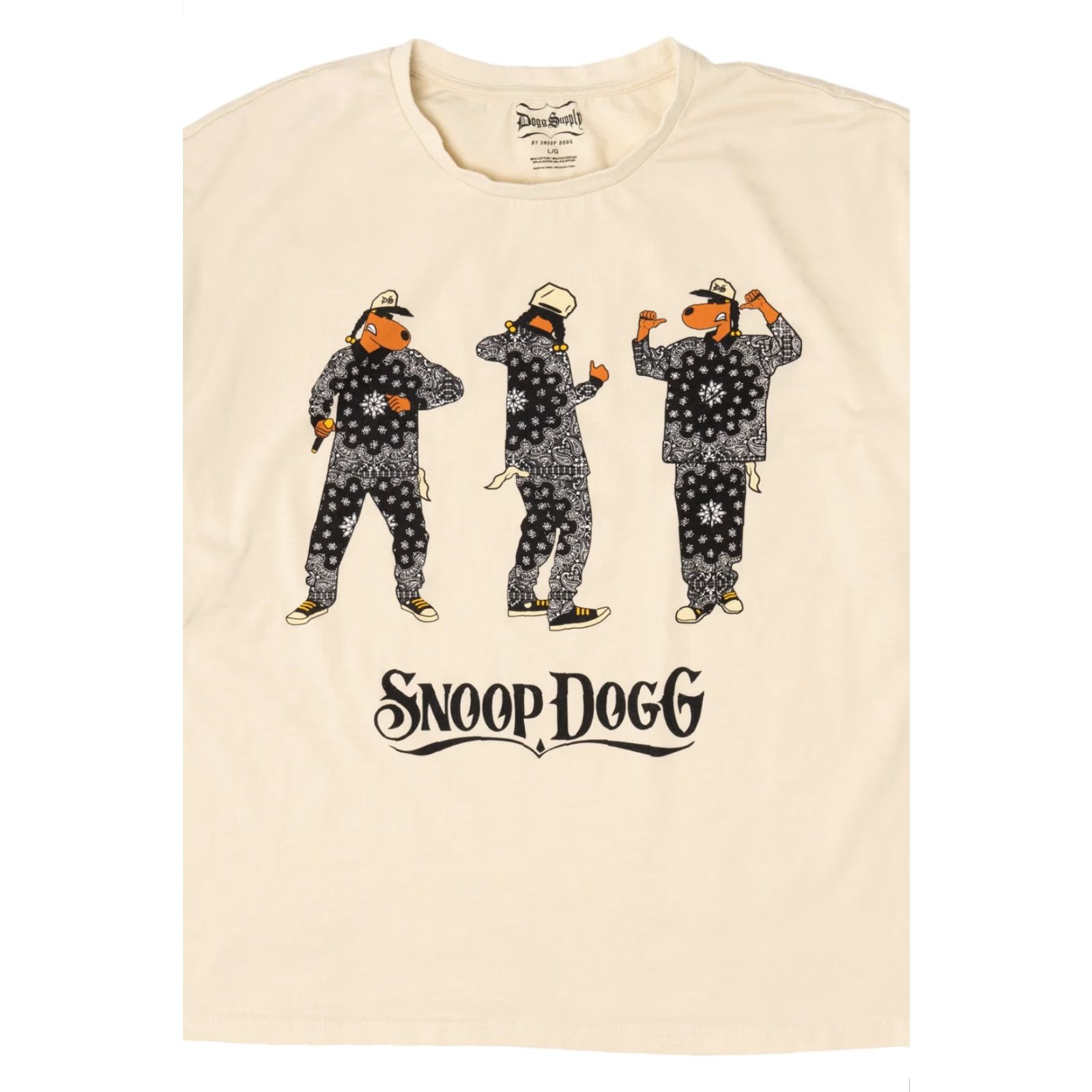 Vintage VINTAGE Snoop Dogg Dogs T-Shirt (2020s) Unisex Adults Large White Short Sleeve Shirt Mens Size US L / EU 52-54 / 3 - 5 Thumbnail