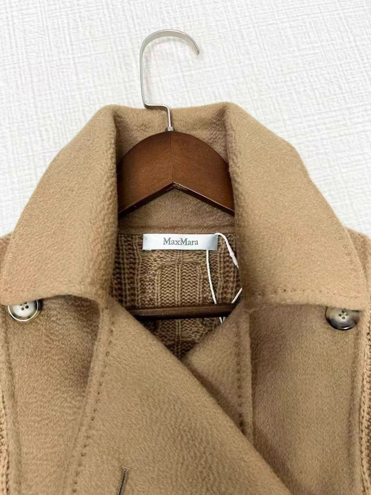 Max Mara MaxMara Rumena Cashmere Camel Colorblock Jacket Size M / US 6-8 / IT 42-44 - 4 Thumbnail