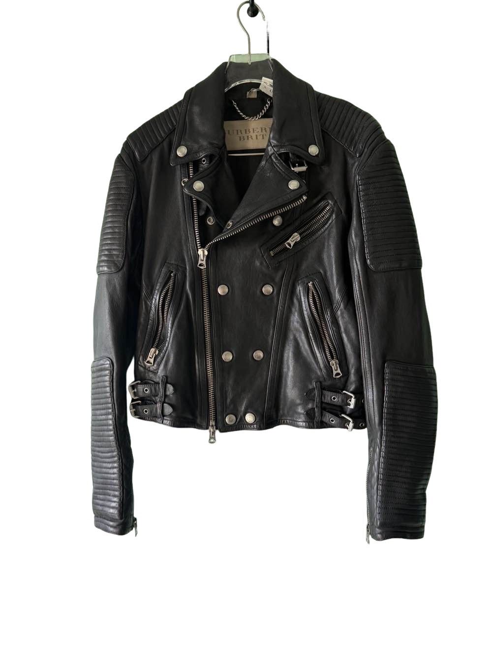Burberry × Burberry Prorsum Burberry Brit Moto Biker Leather