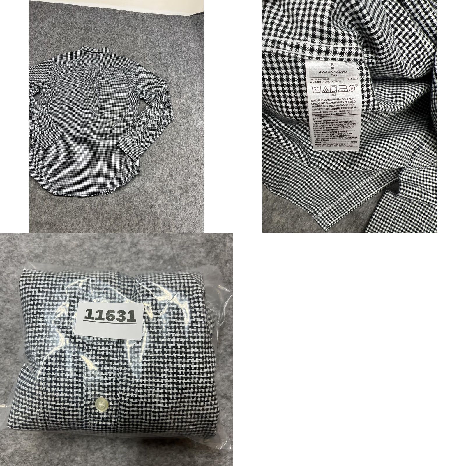 Banana Republic Banana Republic Shirt Mens S Black Check Grant Fit Oxford Button Career Office Size US S / EU 44-46 / 1 - 9 Thumbnail