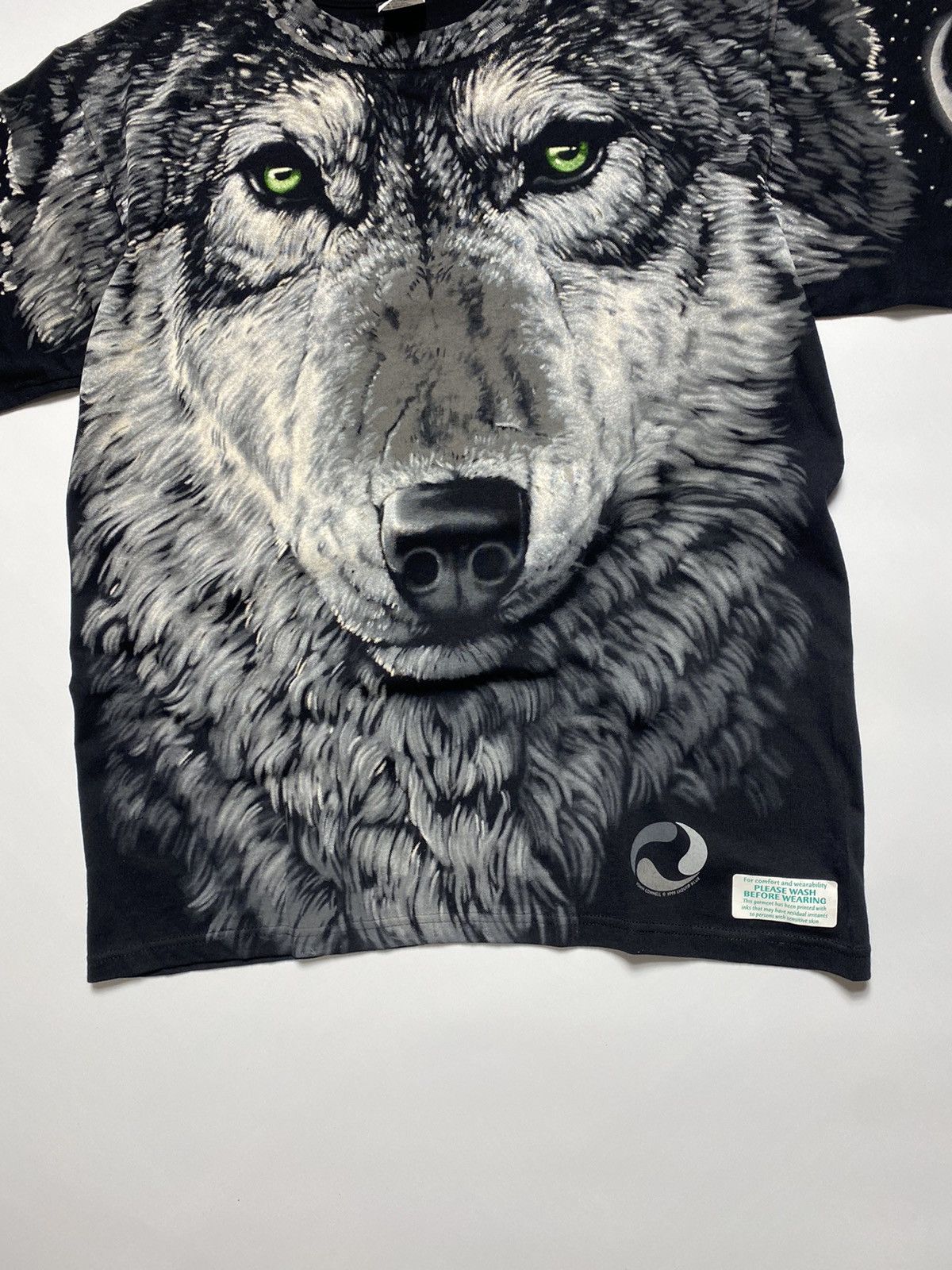 Liquid Blue × Vintage Vintage 96 Liquid Blue Wolf All Over Print Oversized Tee Size US L / EU 52-54 / 3 - 11 Thumbnail