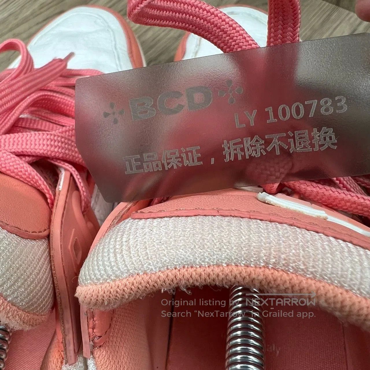 Louis Vuitton lv trainer sneakers in white and pink. Size US 9 / EU 42 - 5 Thumbnail