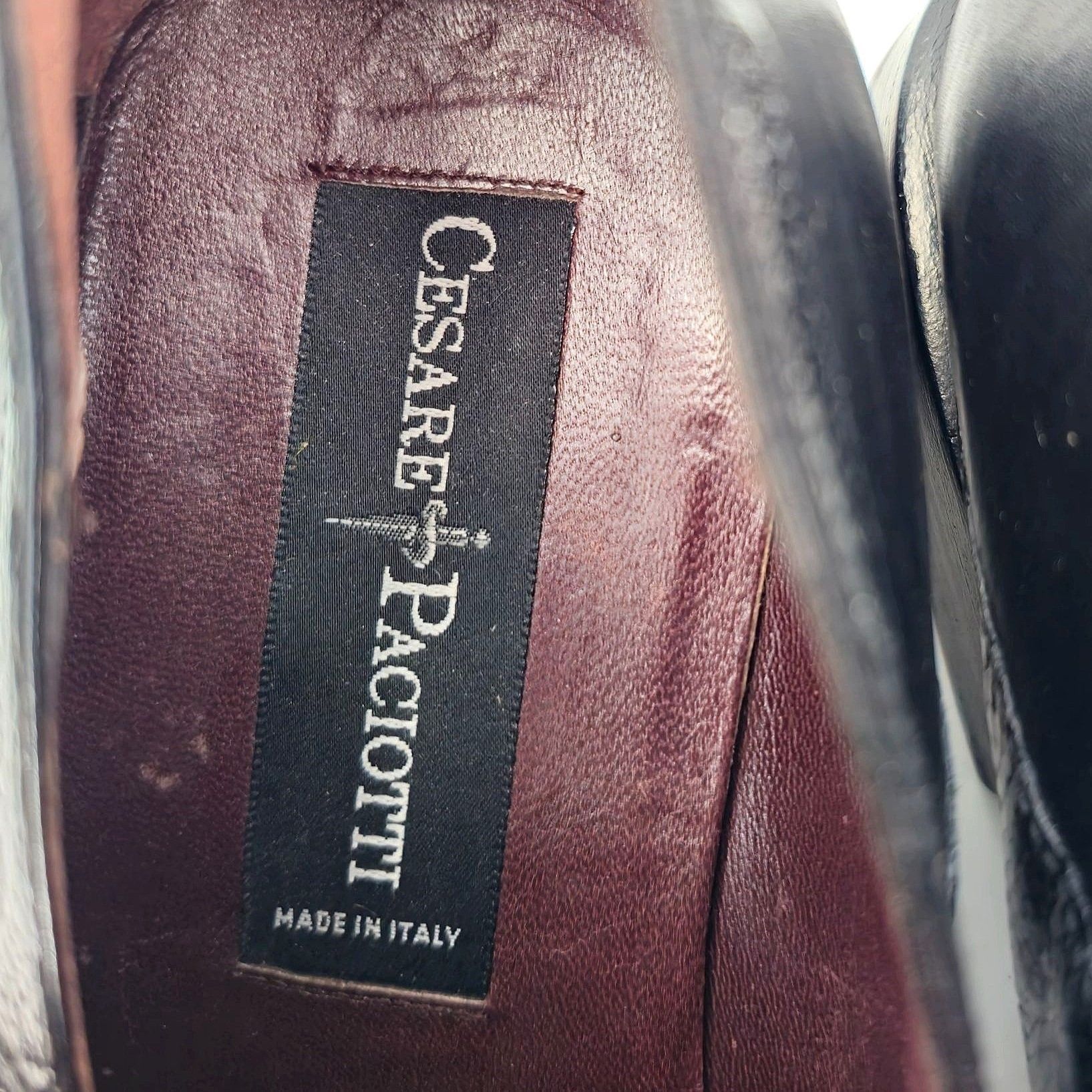 Paciotti Cesare Paciotti Mens 12 Italy Black Leather Alligator Monk Size US 12 / EU 45 - 2 Thumbnail