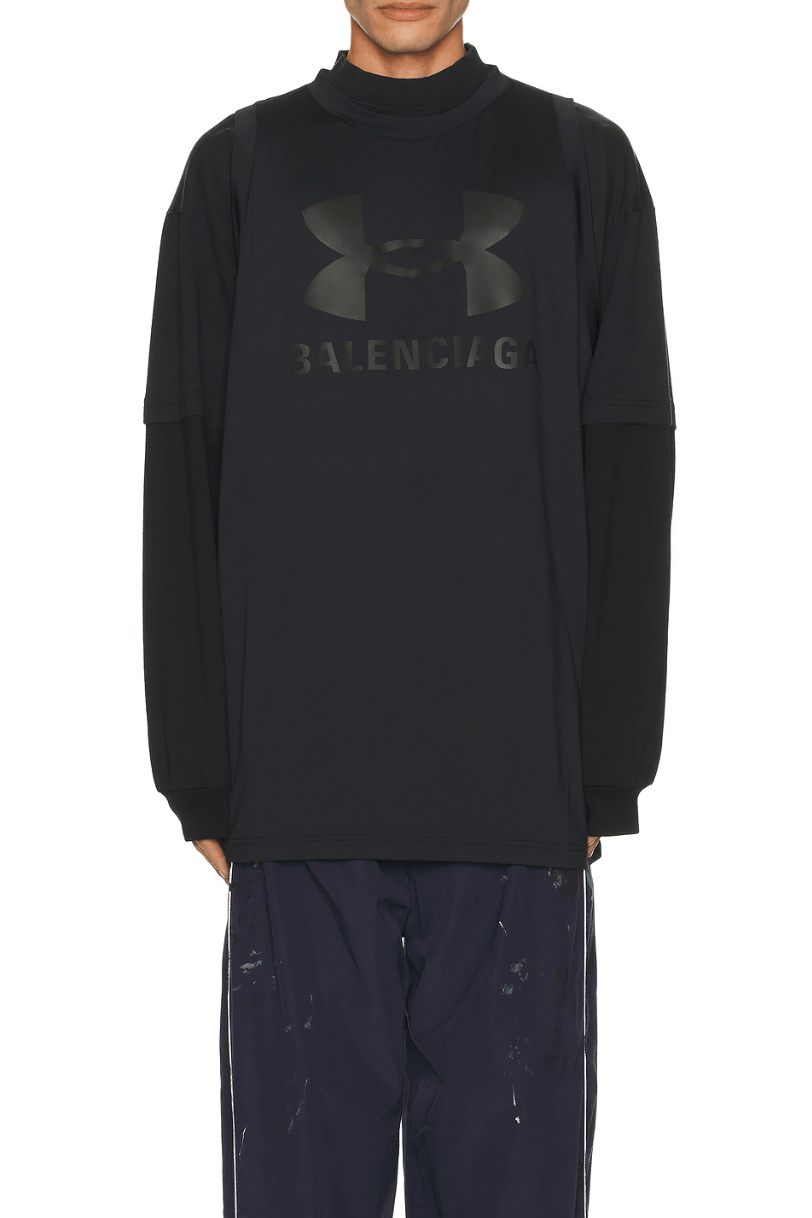 Balenciaga × Under Armour Balenciaga UA Triple Layered Jersey Shirt Size US M / EU 48-50 / 2 - 3 Thumbnail
