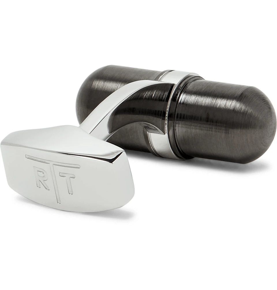 Tateossian Tateossian Cufflinks Gunmetal Capsule Modern Industrial Size ONE SIZE - 5 Thumbnail