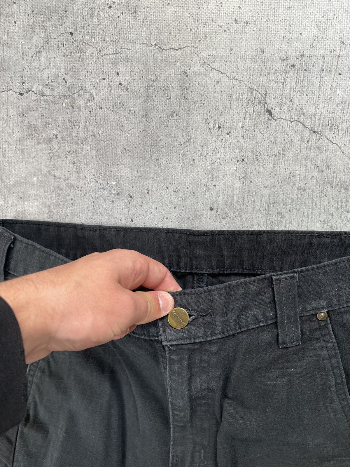 Carhartt × Vintage (33x32) Crazy Faded Vintage Carhartt Carpenter Pants Size US 33 - 11 Thumbnail