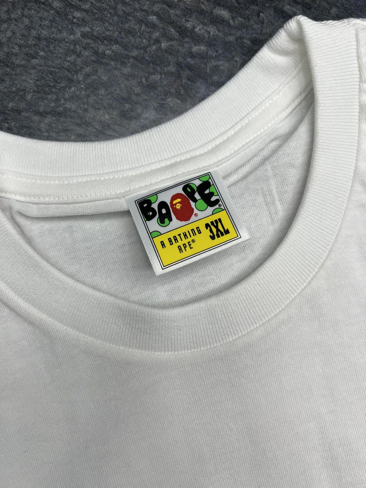 Bape Bape Neon Camo College T-Shirt (3XL) Size US XXL / EU 58 / 5 - 4 Thumbnail