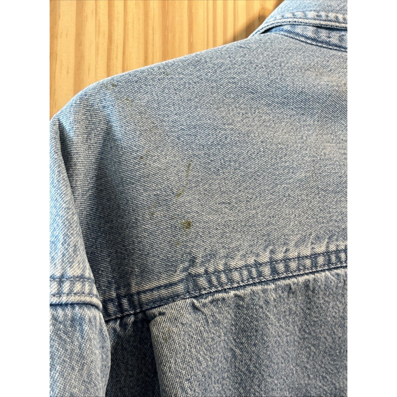 Puritan Puritan Men's L 42/44 Blue Cotton Denim Fleece Lined Shacket Size US L / EU 52-54 / 3 - 15 Thumbnail