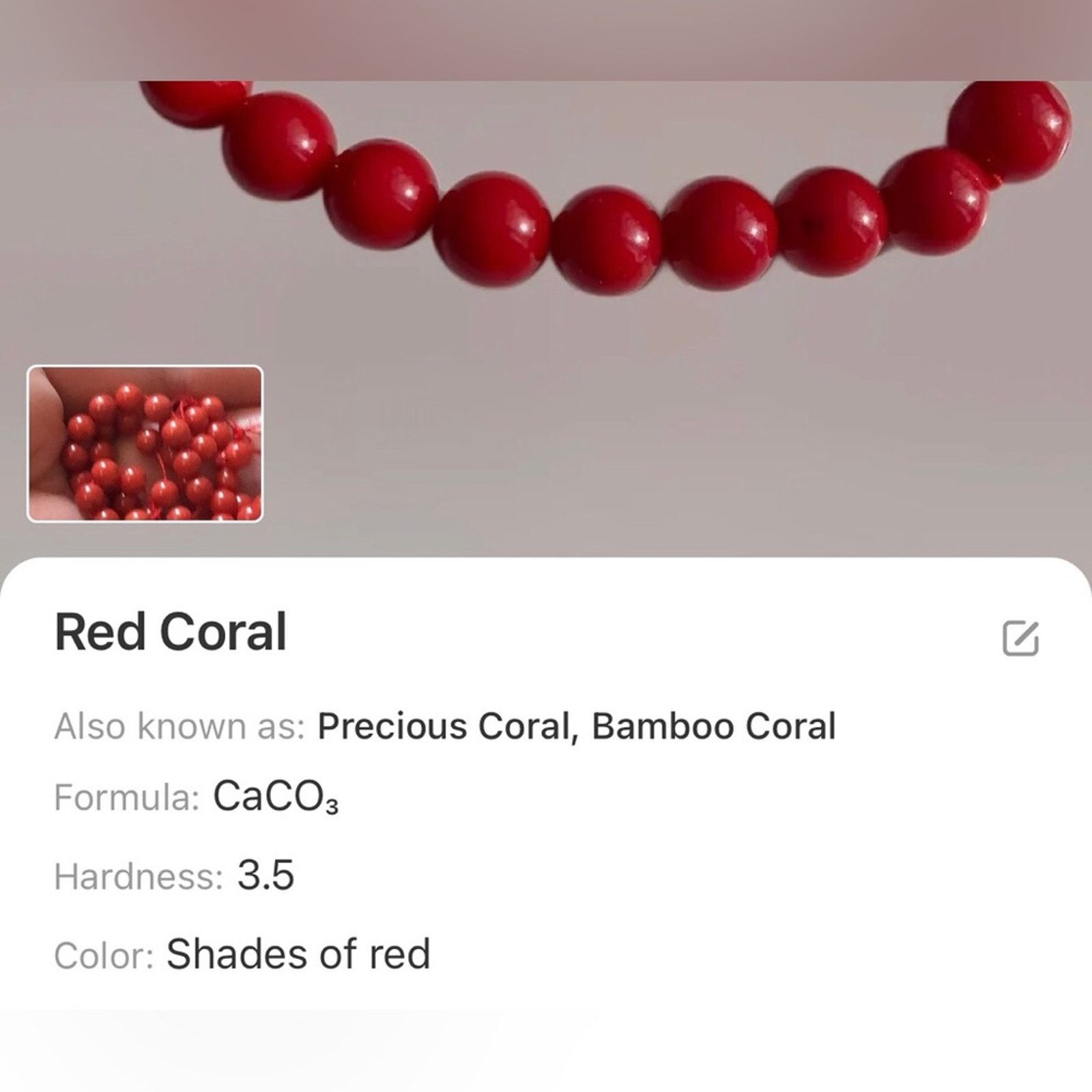 Handmade Handcrafted repurpose crystal red coral Pearl necklac Size ONE SIZE - 10 Thumbnail