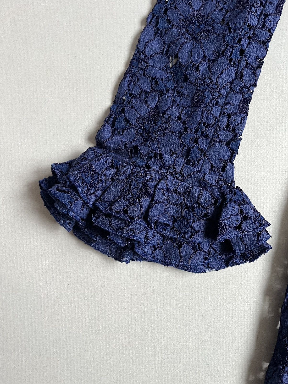 Gucci Gucci Blue Floral Lace Polyamide Dress Size M / US 6-8 / IT 42-44 - 8 Thumbnail