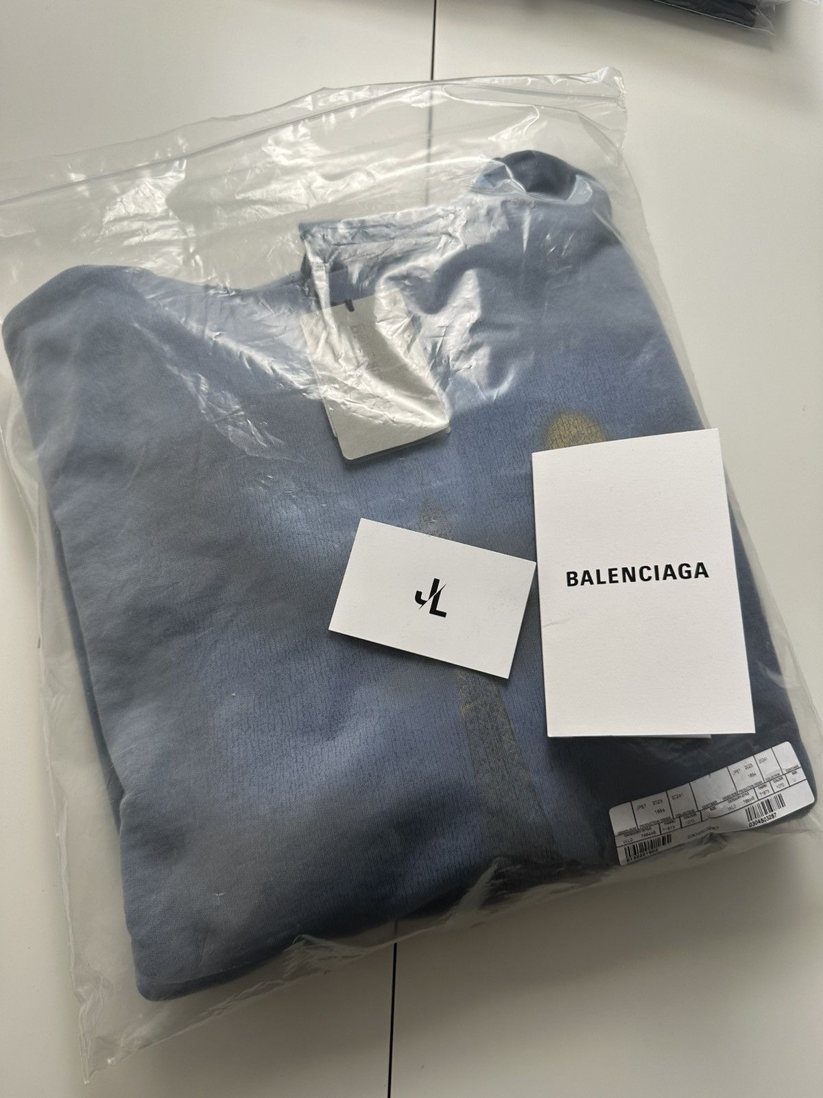 Balenciaga Balenciaga Paris Moon hoodie faded blue Sz2 NEW Size US M / EU 48-50 / 2 - 4 Thumbnail