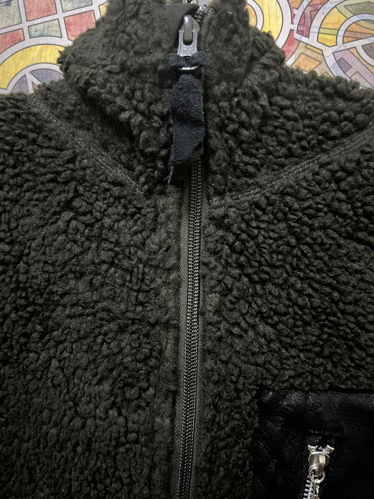 Schott MEN Schott Schott Boa Fleece Full Zip Jacket Hoodie. (GJ32) Size US L / EU 52-54 / 3 - 11 Thumbnail