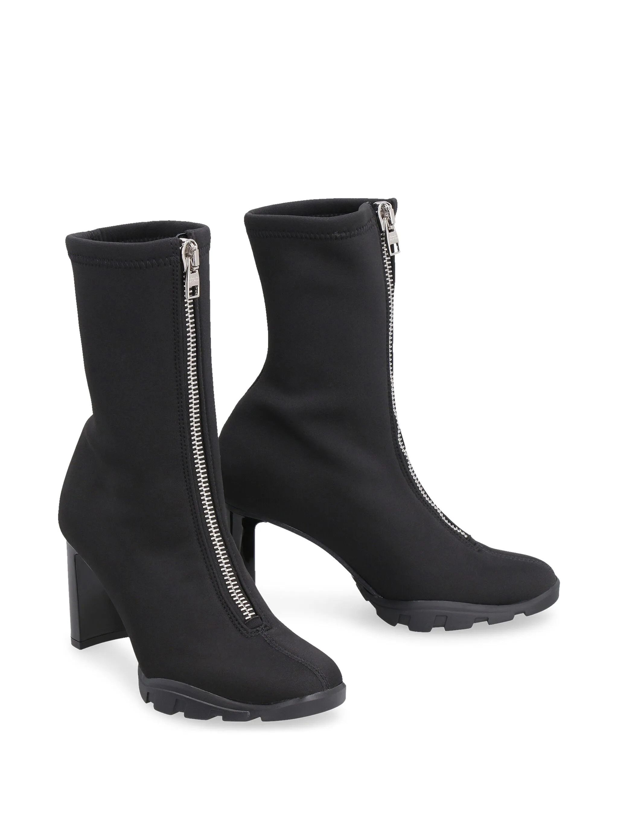 Alexander McQueen o1y0225 Ankle Boots in Black Size US 8 / IT 38 - 2 Thumbnail