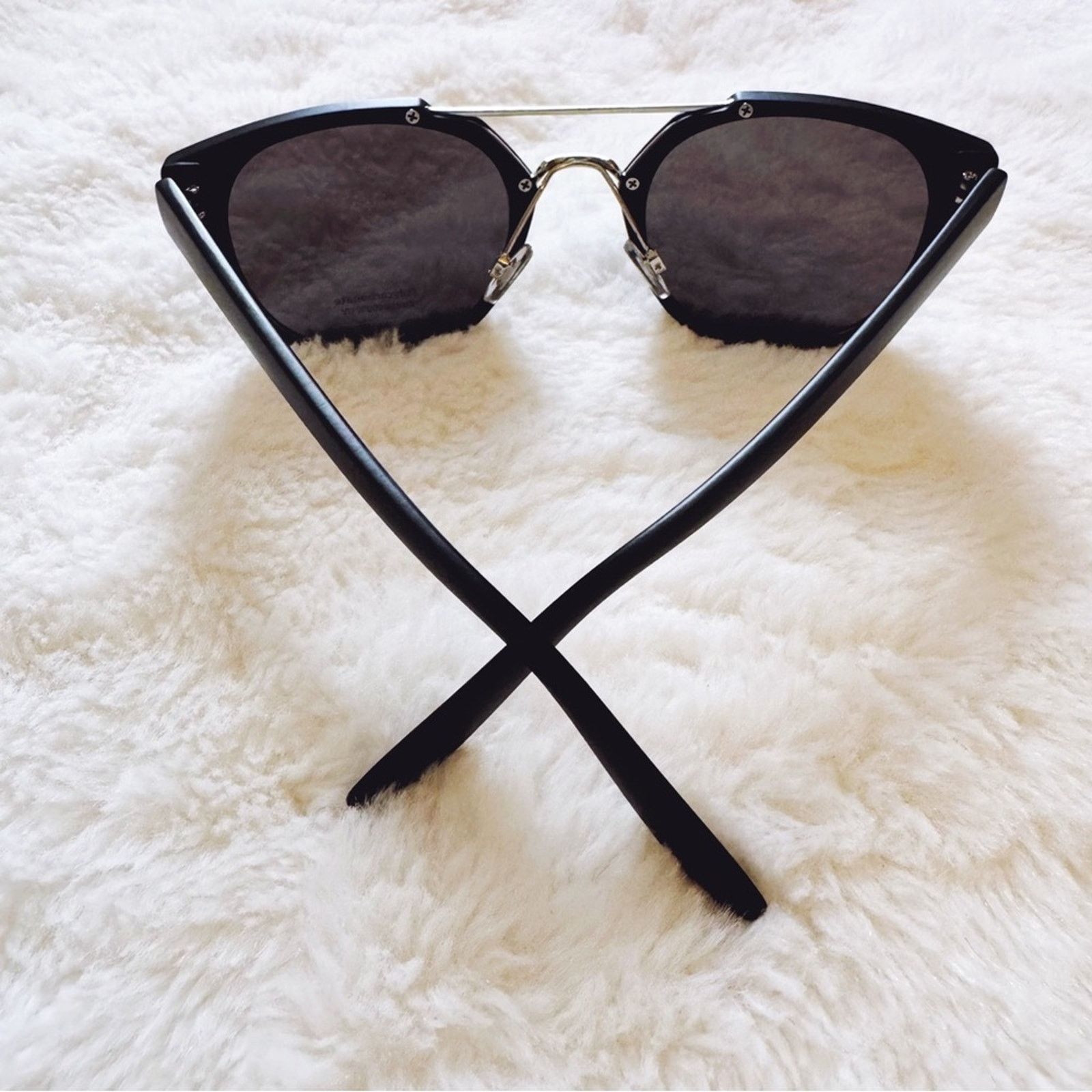 Other Ansel Black Bold Round Sunglasses Size ONE SIZE - 8 Thumbnail