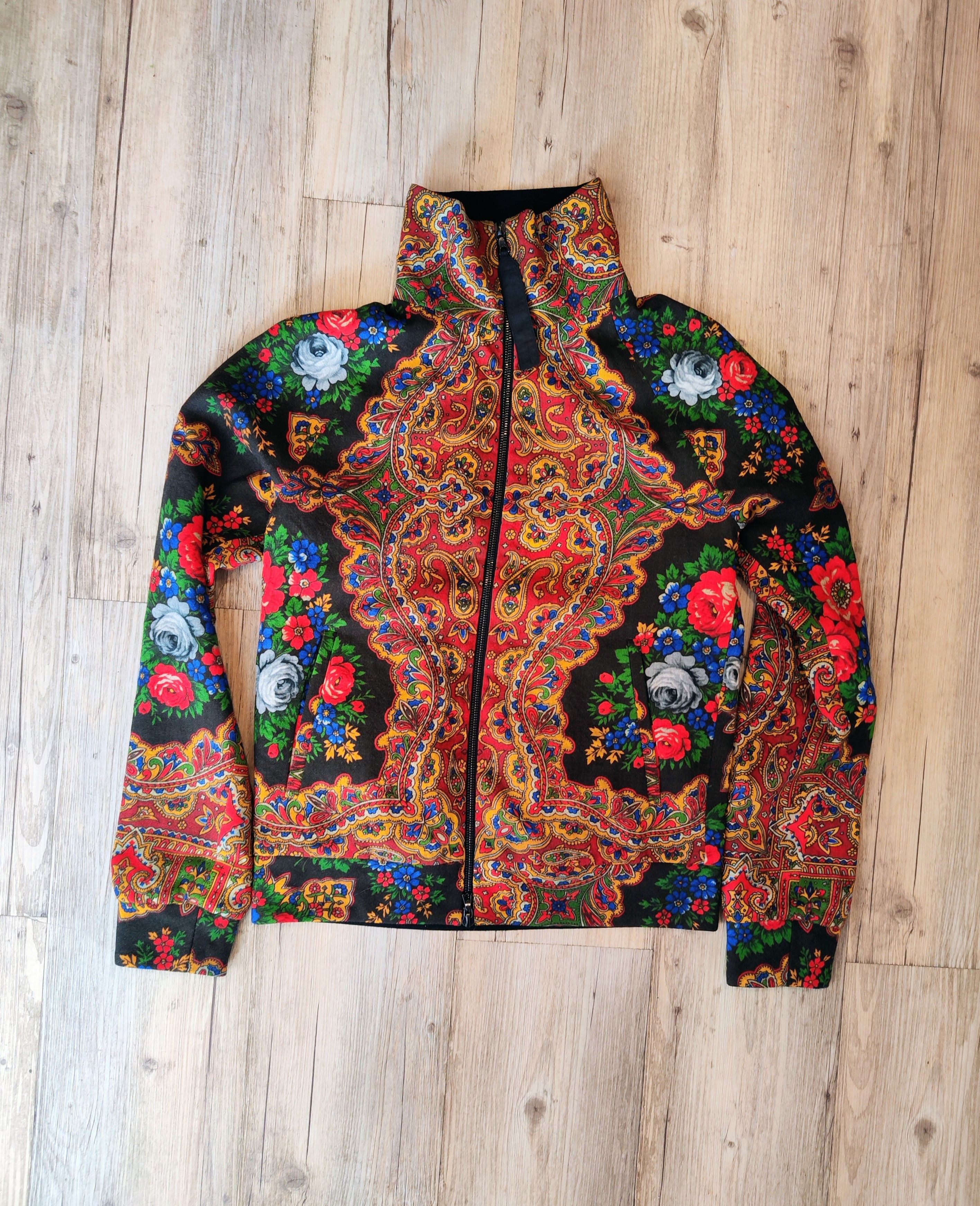 Denis Simachev USSR fullprinted wool bomber.Lke Jean-Paul Gaultier or Gucci Size S / US 4 / IT 40 - 2 Thumbnail