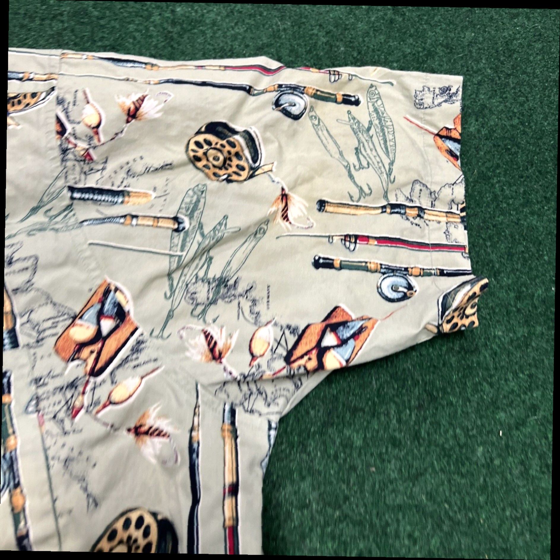 Vintage Natural Issue Shirt Mens Large Fishing Bass Hook Cabin Cottage Dad VTG 90s Y2K Size US L / EU 52-54 / 3 - 4 Thumbnail